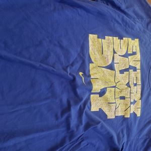 Nike shirt blue and yellow size xl